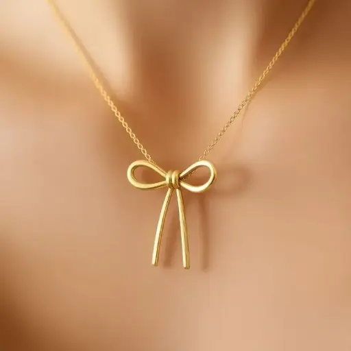 Bow Charm Necklace